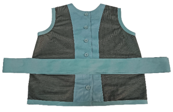 Back button mesh safety jacket