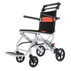 Ultra-lightweight portable travel wheelchair folds for car trunk and airplane storage - Image 1