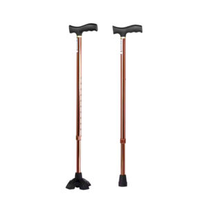 Aluminum alloy walking stick, adjustable length comfortable grip - Image 1