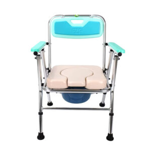 Stainless steel commode chair suitable for nursing homes and home bedroom/bathroom bathing - Image 2
