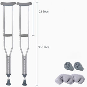 Anti-slip underarm cane - post-surgery recovery aid with adjustable height - Image 4