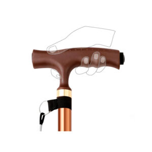 Folding four-legged cane comfortable handle + lanyard design - Image 5