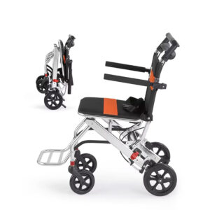 Ultra-lightweight portable travel wheelchair folds for car trunk and airplane storage - Image 2