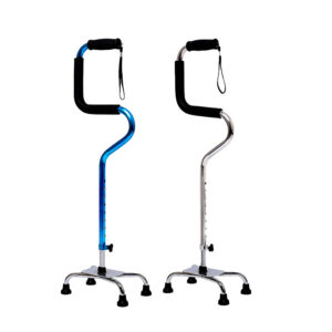 Four-legged cane with hand strap, u-shaped comfort grip, walking/shopping support cane - Image 4