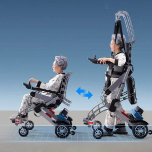 European style multifunctional power wheelchair for adults for standing assisted walking and rehabilitation - Image 4