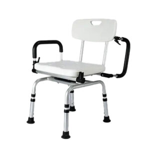 Non-slip, sturdy bath chair with adjustable height and armrests - Image 8