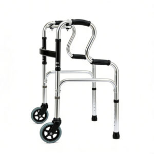 Silent-wheel walker mobility aid frame for rehabilitation period - Image 4