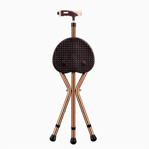 Tripod cane stool with seat dual purpose walking aid/temporary rest cane - Image 2