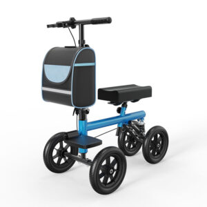 Community mobility scooter, four-wheel walker with storage bag, lightweight & foldable - Image 1