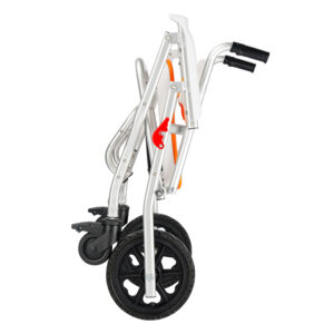 Aluminum alloy toilet wheelchair, non-slip seat surface, removable potty bowl for mobile toilet chair - Image 3