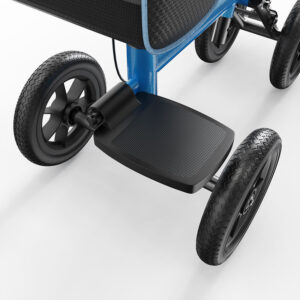 Community mobility scooter, four-wheel walker with storage bag, lightweight & foldable - Image 5