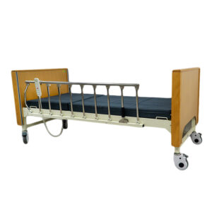 Electric nursing bed, adjustable angle hospital bed with silent castors, elderly bedridden care bed - Image 5
