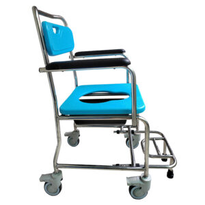 Stainless steel shower chair with PU waterproof cushion, suitable for nursing homes and home bathrooms - Image 6