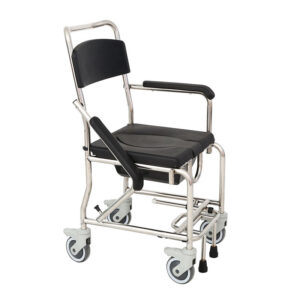 Stainless steel shower chair, slip-resistant and waterproof, bathing and toileting aid for individuals with limited mobility - Image 4