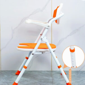 Folding bath chair for nursing homes, home use with drain hole and non-slip seat - Image 5