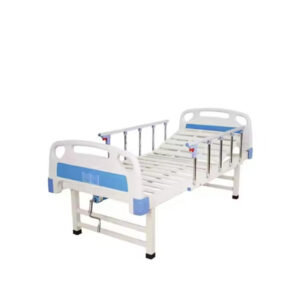 Hospital-grade simple manual nursing bed with safety rails, meal tray and IV pole, home-use rehabilitation bed for elderly or paralysed patients - Image 6