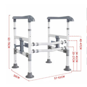 馬桶安全輔助架、高度可調防滑扶手、長者如廁站立輔助裝置：圖片 3