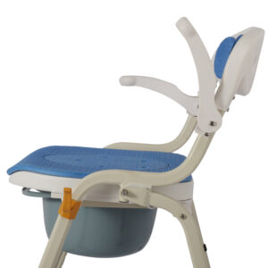 Bathroom and toilet dual-use chair, foldable toilet stool, home assistive chair for elderly toilet and bathing - Image 5