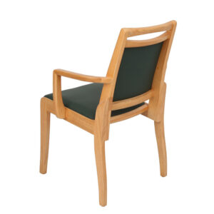 Japanese-style nursing chair, medical-grade waterproof leather, gray padded backrest chair - Image 4