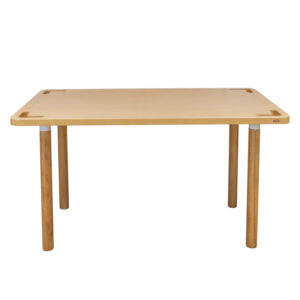 四抓孔餐桌，簡約實木風：圖片 7