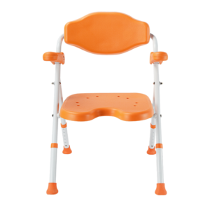Folding bath chair suitable for nursing homes, home-use model with drainage hole and non-slip seat cushion - Image 3