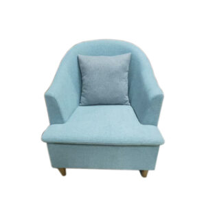 Simple casual armchair with sturdy wooden legs, comfortable for long periods of sitting - Image 1