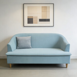 Simple casual armchair with sturdy wooden legs, comfortable for long periods of sitting - Image 4