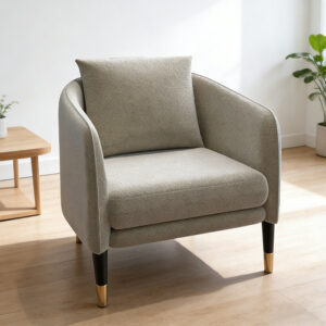 Premium grey single seater upholstered sofa  Ideal for cafés, guesthouses and living rooms - Image 2