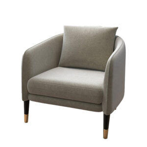 Premium grey single seater upholstered sofa  Ideal for cafés, guesthouses and living rooms - Image 1