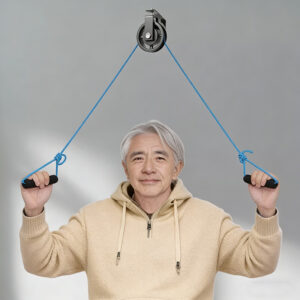 Upper limb rehabilitation pulley system, shoulder and elbow joint training, wall mounted - Image 2