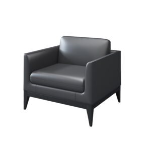 Modern minimalist leather sofa, suitable for both office and living room use - Image 1