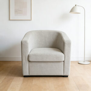 A minimalist armchair with easy care fabric upholstery  the perfect choice for relaxing at home - Image 2